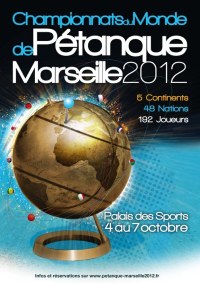 2012 World Pétanque Championship flyer