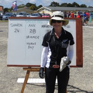 National Shooting competition winner: Anne