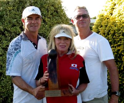 National Triples winners: Allan, Pam and Richard